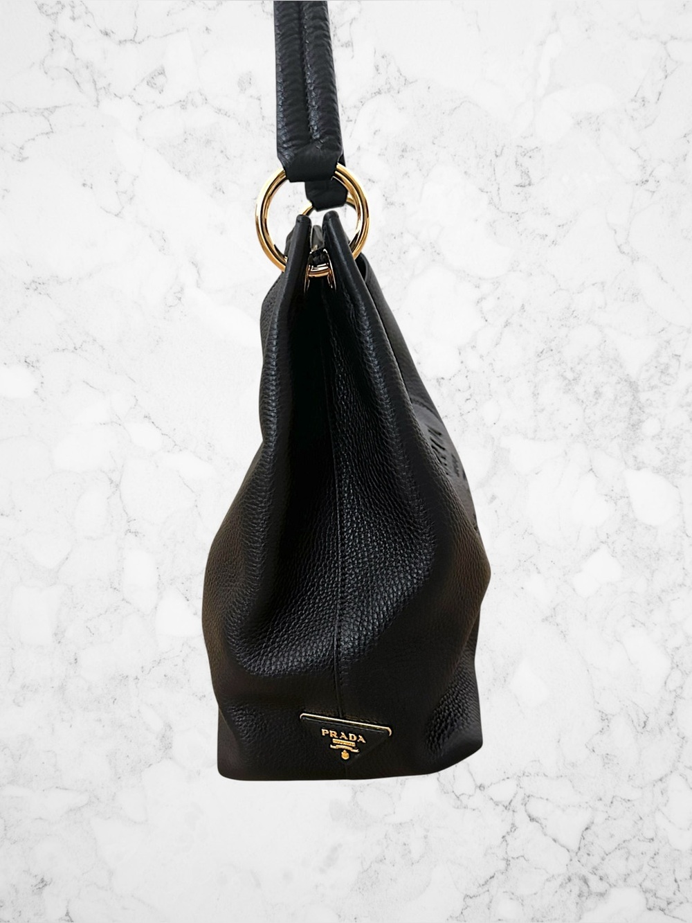 Prada Logo Vitello Daino Bag - Picture 3 of 15